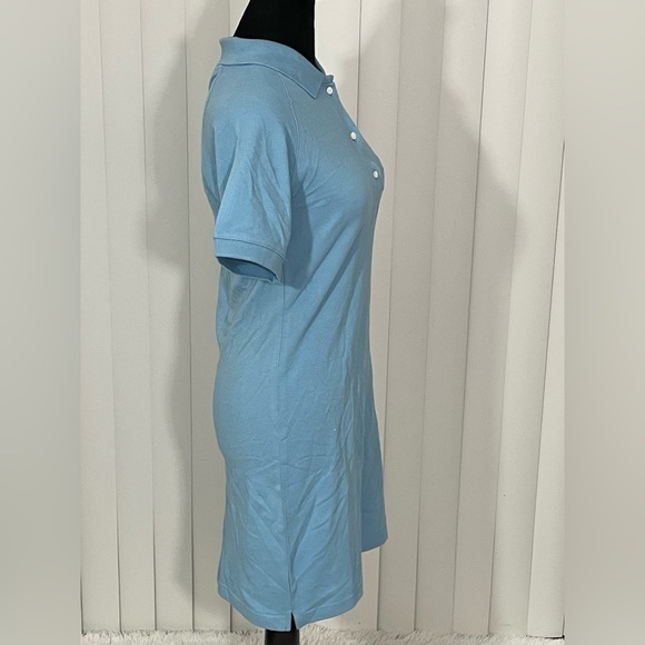 BSR SAMII RYAN Innocence Deer Fawn Print Short Sleeve Polo Mini Dress Blue Small - Picture 6 of 13